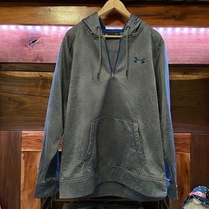 Mens grey Under Armour hoodie, size L